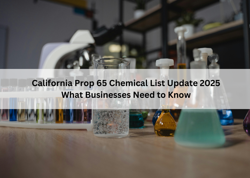 California Prop 65 Chemical List Update 2025: What Businesses Need to Know